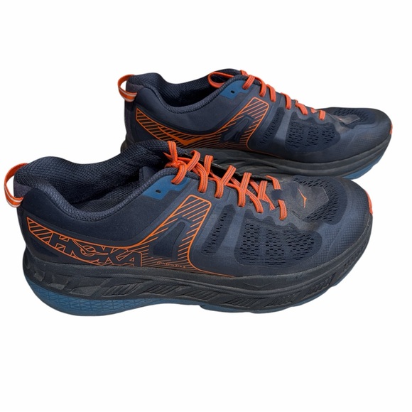 HOKA Stinson ATR 5 Trail Shoes Men’s 14 Blue Max Cushion - Picture 2 of 10